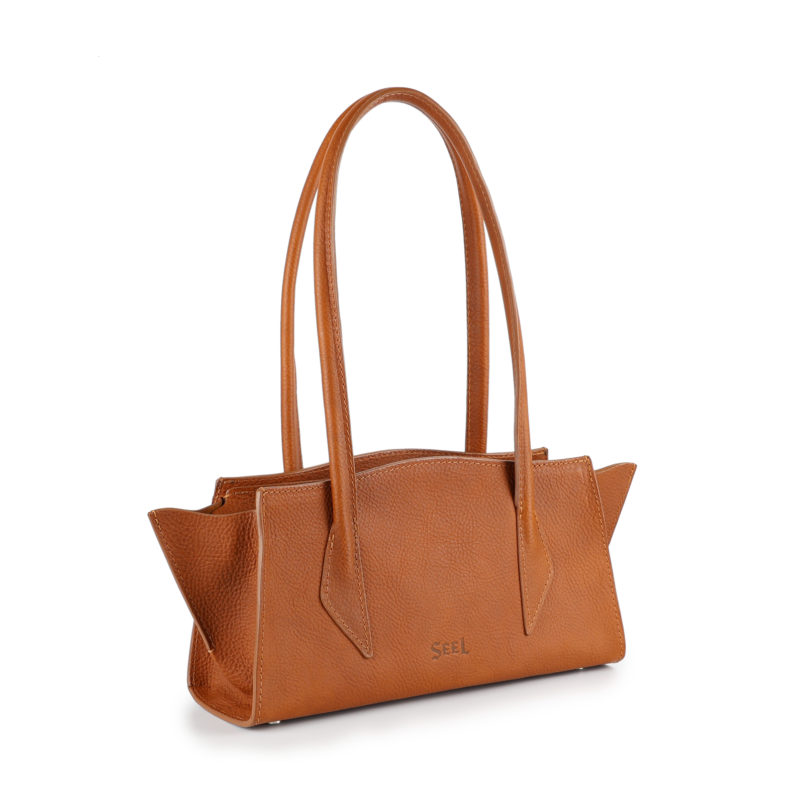 LONG FANG - East West Baguette Statement Luxury Leather Handbag – SEEL