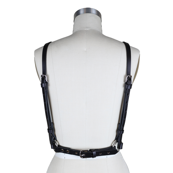 THE WEB HARNESS - Black & Nickel Size A