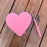 (RTS) HEARTBREAKER CLUTCH - Pink & Nickel