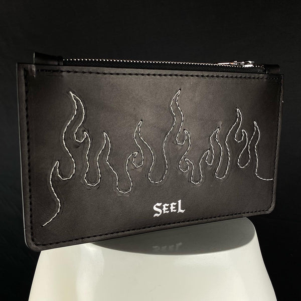 THE DIABLO POUCH - Black & Nickel