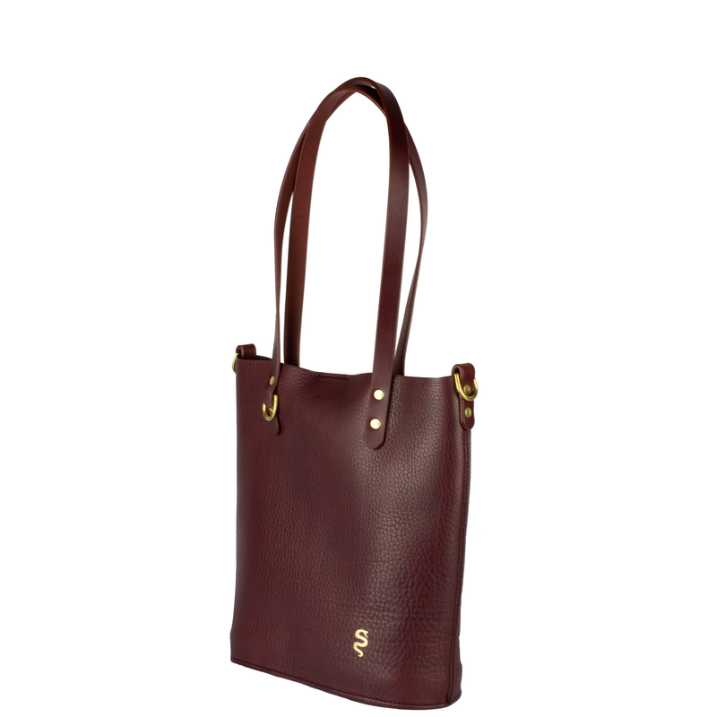 THE LITTLE URBAN TOTE - OXBLOOD