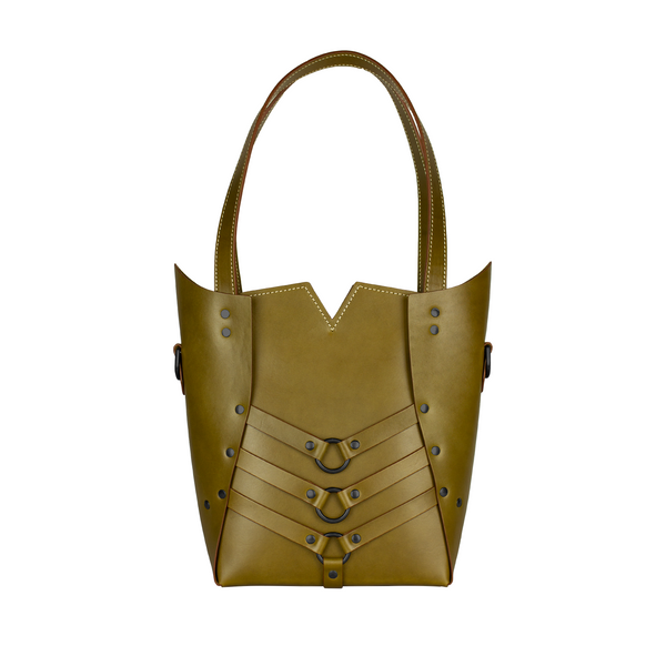 PALLAS TOTE - Olive and Black