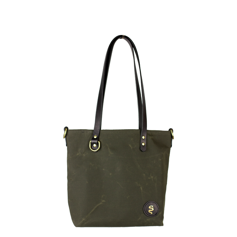 THE CANVAS LITTLE URBAN TOTE - OLIVE